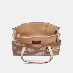 Coach 31667 Charlie Signature Rose Tan Chalk