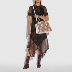 Coach 31667 Charlie Signature Rose Tan Chalk