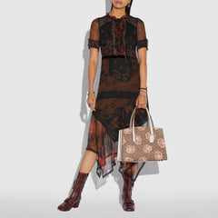 Coach 31667 Charlie Signature Rose Tan Chalk