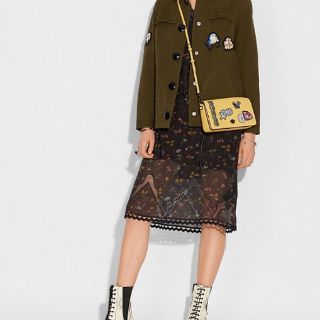 Coach F32757 Dinky With Patches Crossbody Sunflower Balilene