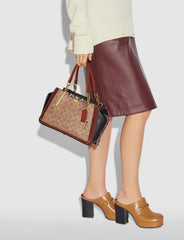 Coach 38846 Dreamer 27 Signature Tan Black Multi