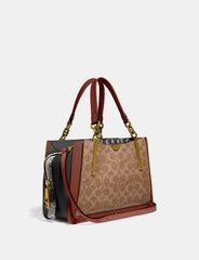 Coach 38846 Dreamer 27 Signature Tan Black Multi