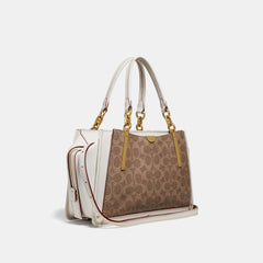 Coach 54160 Dreamer 27 In Signature Canvas Tan Chalk