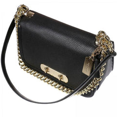 Coach 54641 Swagger Handbag Pebble Leather Black