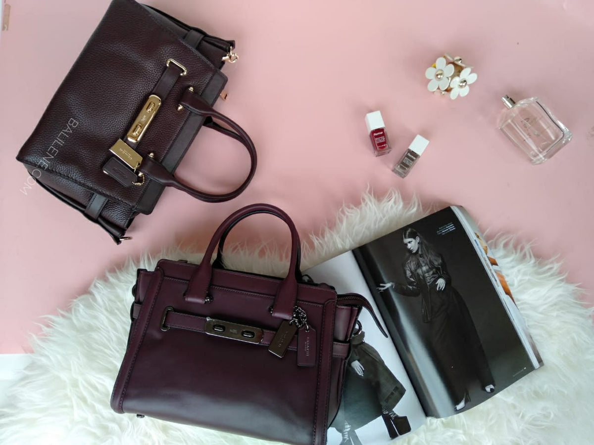 Coach 55496 Swagger 27 In Glovetanned Oxblood Balilene