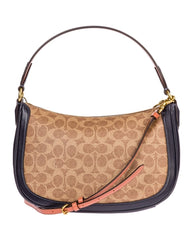 Coach 69593 Handbag Sutton Tan Ink Light Peach