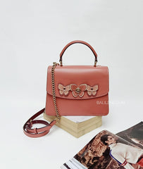 Coach 69606 Parker Butterfly App Top Handle Light Peach