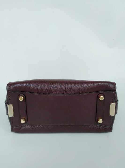 Coach F87295 Swagger 27 Pebble Leather Carryall Oxblood