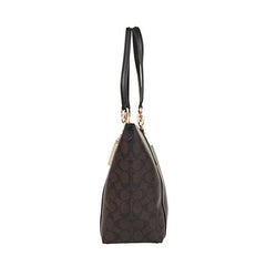 Coach F58318 Ava Tote In Signature Brown Black