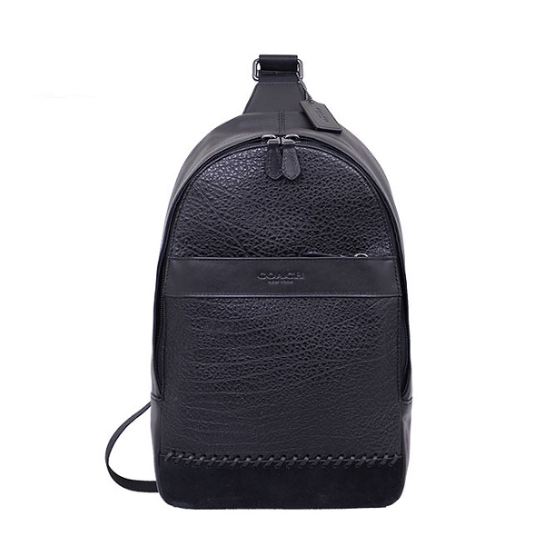 Tas Coach F11236 Charles Messenger With Baseball Stitch Black Leather – Balilene Tas Coach F11236 Charles Messenger With Baseball Stitch Black Leather – Balilene