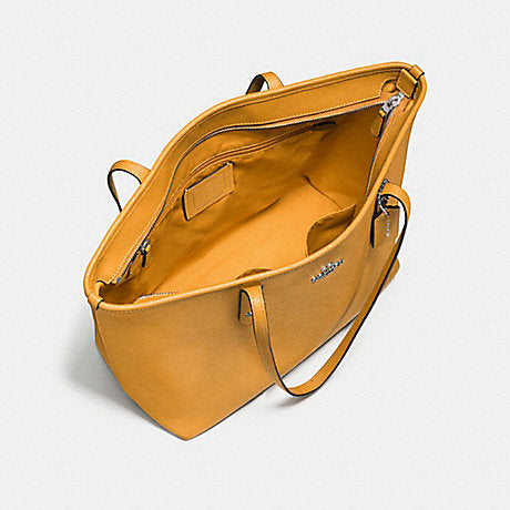 Coach City Crossgrain Leather Canary F58846 dalam