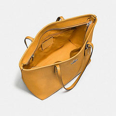 Coach F58846 City Zip Tote Goldenrod/light Gold