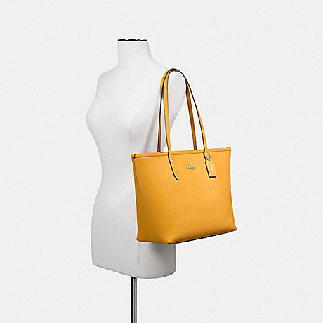 Coach City Crossgrain Leather Canary F58846 samping