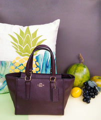 Coach F11925 Crosby 21 Carryall Satchel Crossbody Oxblood