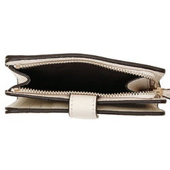 Coach F11484 Crossgrain Leather Medium Corner Zip Wallet Chalk