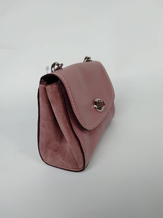 Coach F22349 Mixed Faye Leather Crossbody Dusty Rose