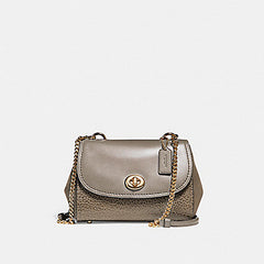 Coach F22349 Mixed Faye Leather Crossbody Fog