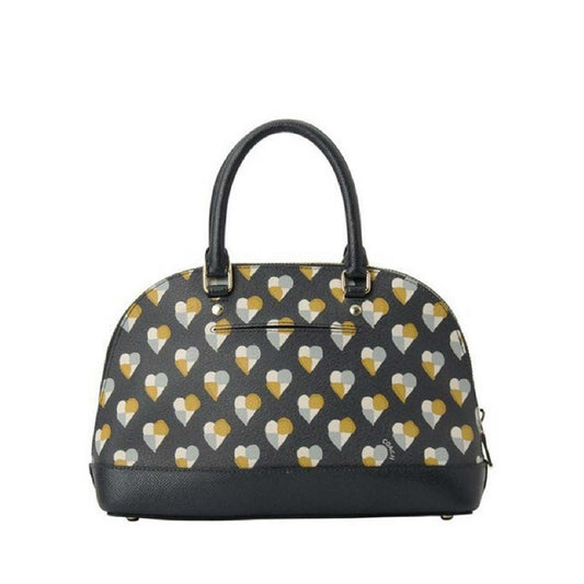 Coach F25916 Mini Sierra Satchel Checker Heart Print Midnight Multi