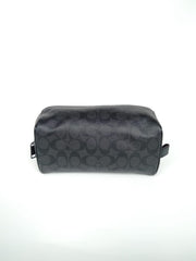 Coach F26073 Travel Kit In Signature Canvas Black Oxblood