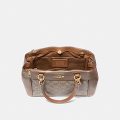 Coach F26139 Mini Brooke Carryall Signature Khaki Saddle