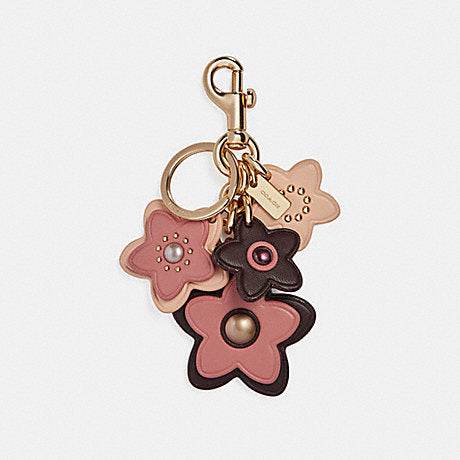 coach backpack flower charm Coach F26790 Wildflower Bag Charm Key Chain – Balilene