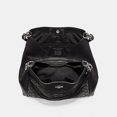 Coach F27579 Lexy Shoulder Bag In Signature Jacquard Khaki Brown