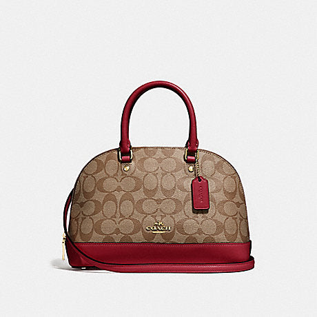 Coach F27583 Mini Sierra Khaki Cherry