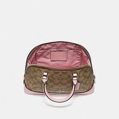 Coach F27583 Mini Sierra Satchel Khaki Blush