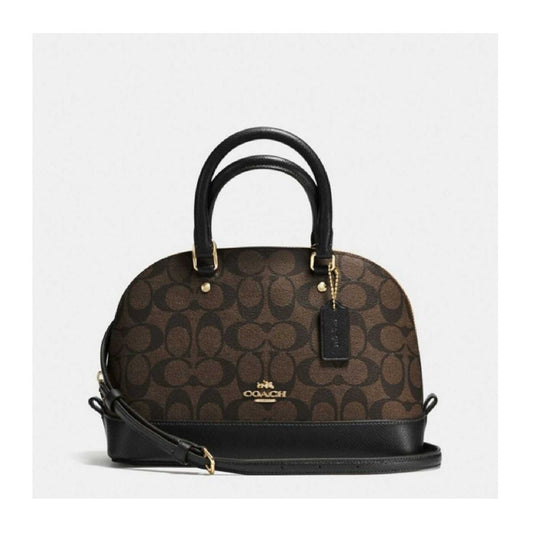 Coach F27583 Mini Sierra Satchel Signature Brown Black