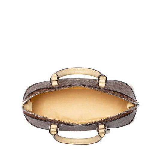 Coach F27583 Mini Sierra Satchel Signature Khaki Vanilla