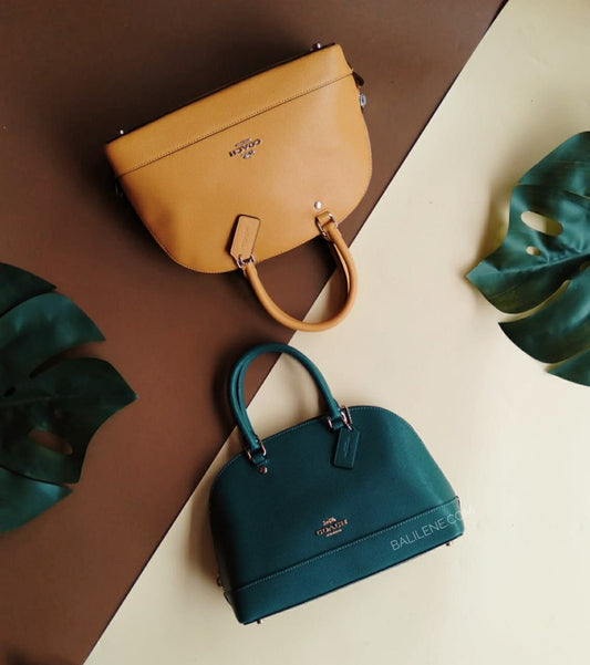 Coach F27591 Crossgrain Mini Sierra Satchel Dark Turquoise