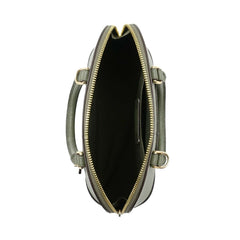 Coach F27591 Mini Sierra Crossgrain Leather Satchel Military Green