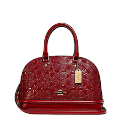 Coach F27597 Mini Sierra Satchel Debossed Dark Red