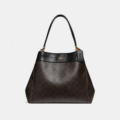 Coach F27972 Lexy Shoulderbag In Signature Canvas Brown Black
