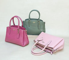 Coach F28977  Minii Sage Carryall In Crossgrain Leather Petal