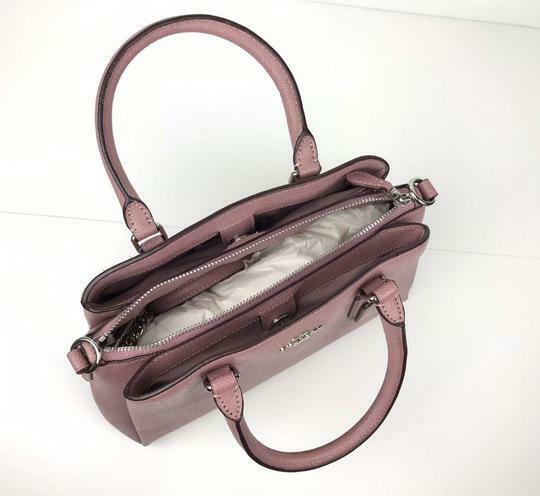 Coach F28977 Minii Sage Carryall In Crossgrain Leather Petal Balilene