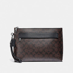 Coach_F29508_Carryal_Pouch_In_Signature_Canvas_Mahogany_Black_depan