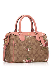 Coach F29631 Signature Floral Logo Mini Bennet Khaki Multi