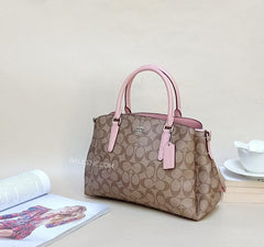 Coach F29683 Sage Carryall In Signature Canvas Khaki Petal