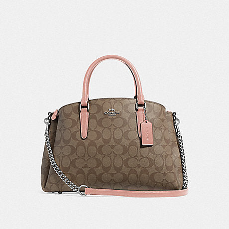 Coach F29683 Sage Carryall In Signature Canvas Khaki Petal