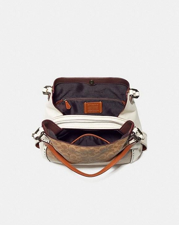 Coach edie shoulder bag 31 in signature jacquard top