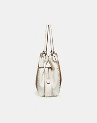 Coach 30220 Edie 31 Signature Rivets Chalk