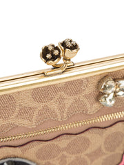 Coach F31069 X Keith Haring Kisslock Crossbody In Signature Patchwork