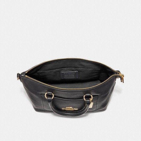 Coach F31466 Mini Emma Satchel Black Balilene