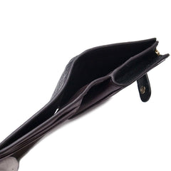 Coach F31949 Medium Corner Zip Wallet In Signature Collorblock Brown Black