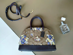 Coach F31968 Sierra Signature Medley Bouquet Khaki Multi