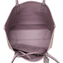 Coach F36658 Reversible City Tote In Signature Canvas Khaki Jasmine