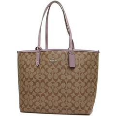 Coach F36658 Reversible City Tote In Signature Canvas Khaki Jasmine