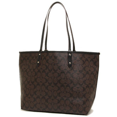 Coach F36658 Reversible City Tote In Signature Dark Brown Bag