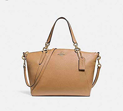 Coach F36675 Pebble Leather Small Kelsey Satchel Saddle